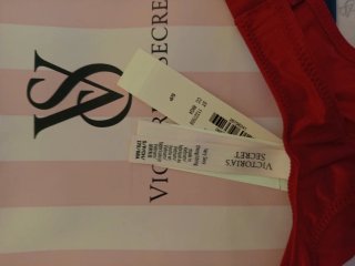 Slip Victoria's Secret Rosso Taglia S
