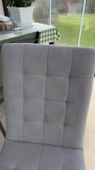 Silla de comedor acolchada