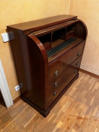 Escritorio bureau de madera con cajones