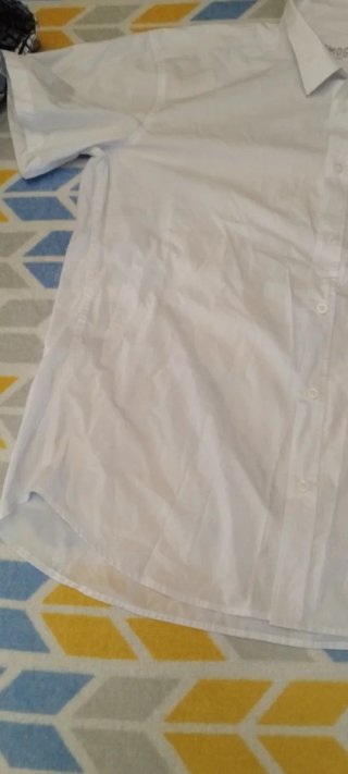 Camisa manga corta blanca