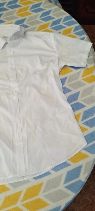 Camisa manga corta blanca