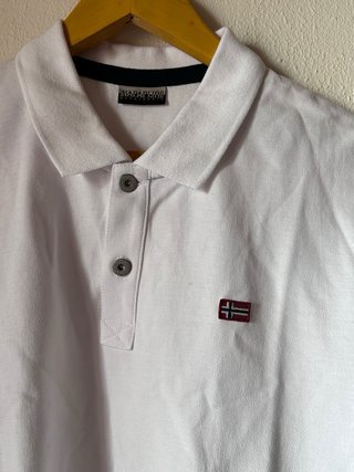 Camisa Polo Napapijri Blanca Talla L