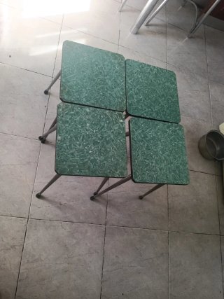 4 Sillas de Cocina Verdes
