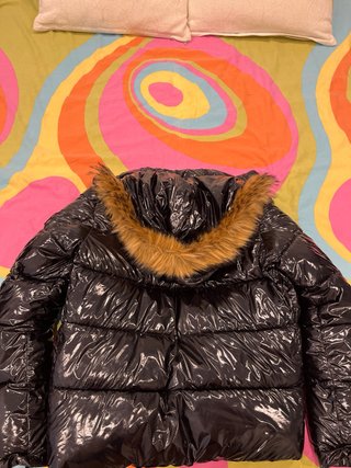 Anorak Moncler Negro Talla S con Capucha