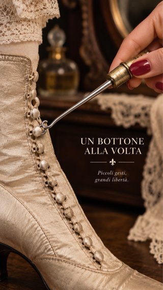 Antico bottom hook decorato Belle epoque