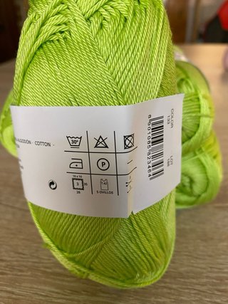 Hilo de algodón mercerizado 123m 50gr