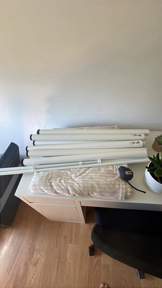 Escritorio Mesa Ikea Madera y Metal