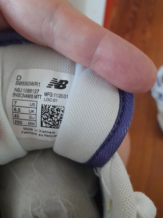 New Balance 550 Viola Bianco