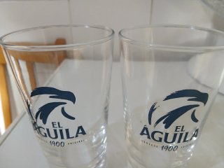 Vasos El Águila Cristal Transparentes