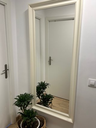Espejo Grande Madera Blanco Ikea
