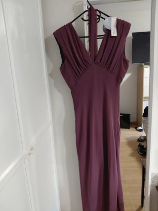 Vestido Lady Pipa Morado Sin Estrenar