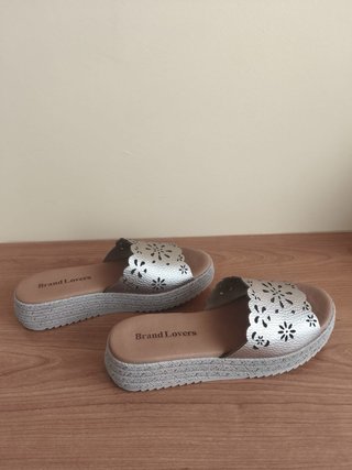 Sandalias Brand Lovers piel doradas