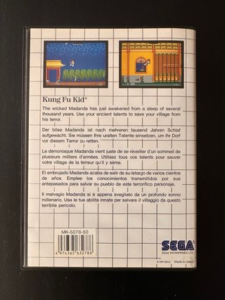 Kung Fu Kid - Master System - Completo