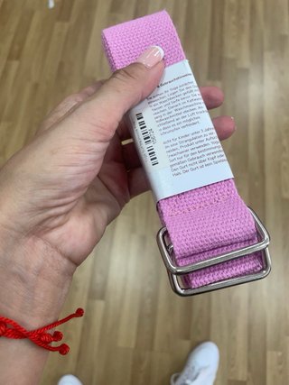 Cinturón Yoga Rosa 250 cm Algodón