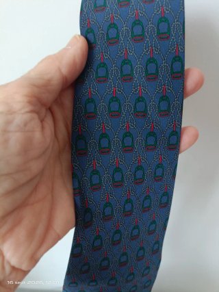 Corbata seda Paul Verlaine azul multicolor