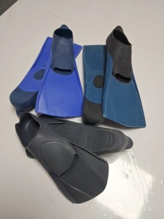 Aletas natación piscina Tallas 32-36 -3pares