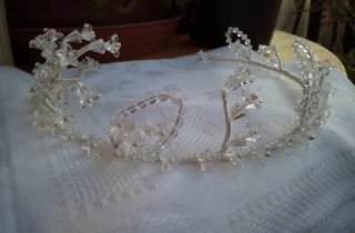 Tiara Diadema Novia Cristal