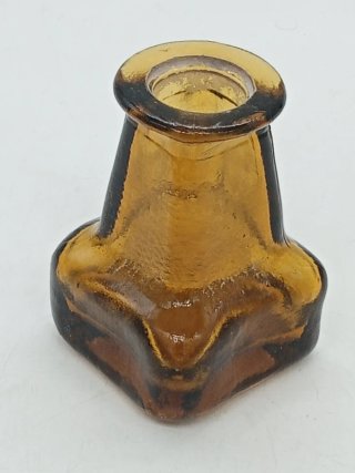 Bottiglia vintage ambra 10 cm