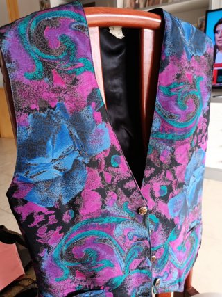 Chaleco Vintage Años 80 Talla M