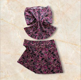Conjunto floral vintage vibes Zara-TALLA M