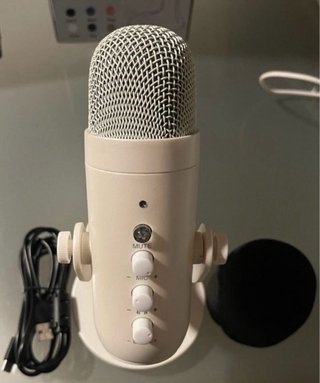 Micrófono Condensador Haomuren Blanco