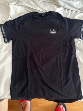 Camiseta Bershka Negra LA SUNSET