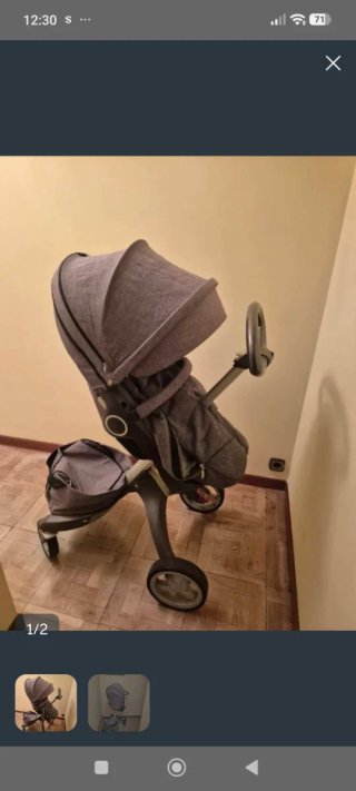 Silla de paseo Stokke con capazo