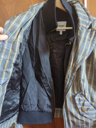 Cappotto Moschino Jeans a quadri L/46