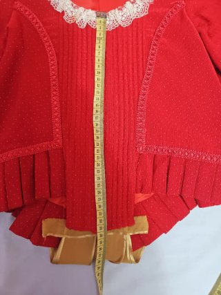 Corpiño Fallera Rojo y Dorado