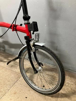 Bicicleta Brompton Roja + Accesorios
