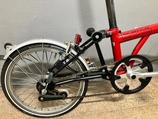 Bicicleta Brompton Roja + Accesorios