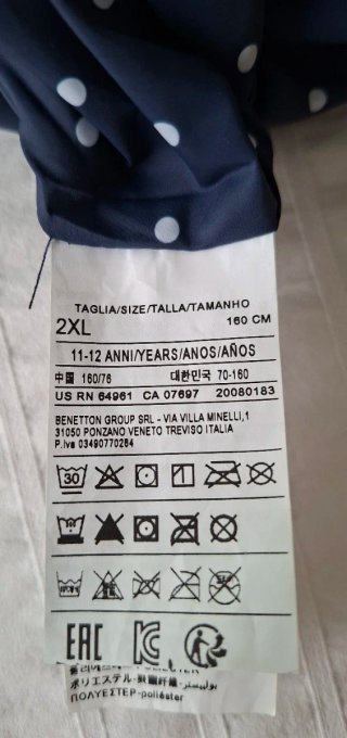Chaleco reversible Benetton infantil