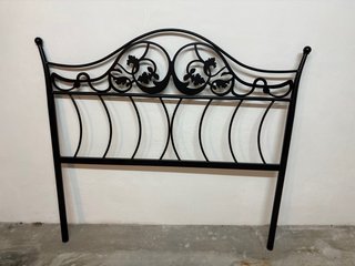 Cabecero de forja negro