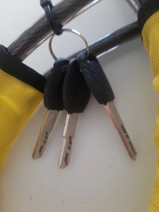 Candado Cable Bicicleta con 3 Llaves