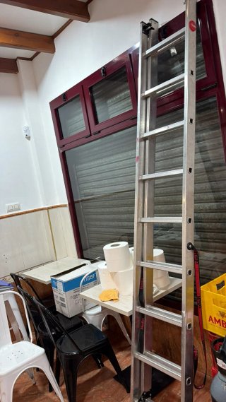 Escalera profesional aluminio 2 tramos 3m