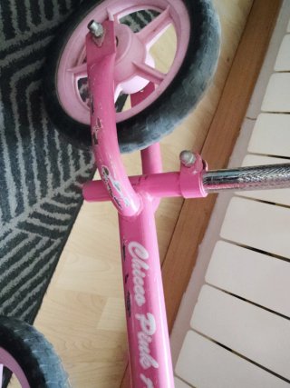 Bici equilibrio sin pedales infantil  rosa
