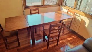 Mesa de comedor extensible madera