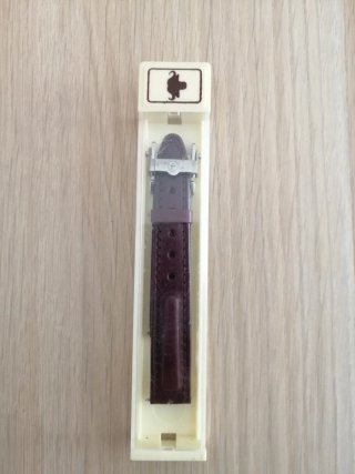 Correa de reloj de cuero marrón