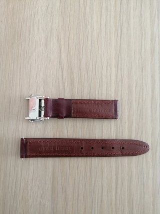 Correa de reloj de cuero marrón