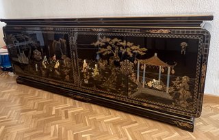 Gran Aparador vintage lacado estilo oriental
