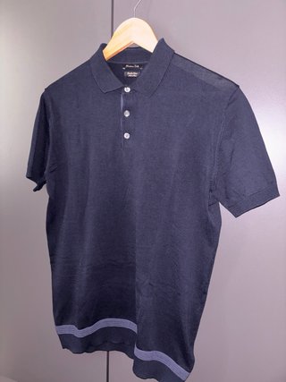 Polo Massimo Dutti Azul Marino
