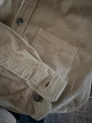 Sobrecamisa de pana beige