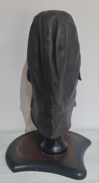 Gorro aviador piel marrón