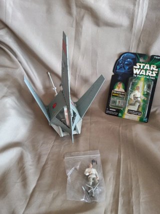 Lote nave Star wars T-16 Skyhopper+Figura Luke