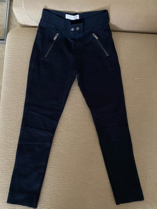 Leggings azul oscuro con cremalleras