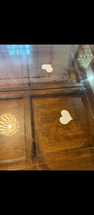 Mesa madera y cristal rústica