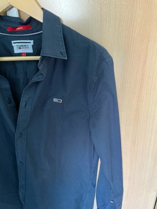 Camisa Tommy Jeans Slim Fit Hombre Azul
