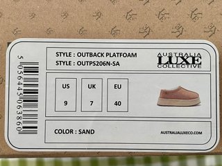 Australia Luxe Collective sabot platform