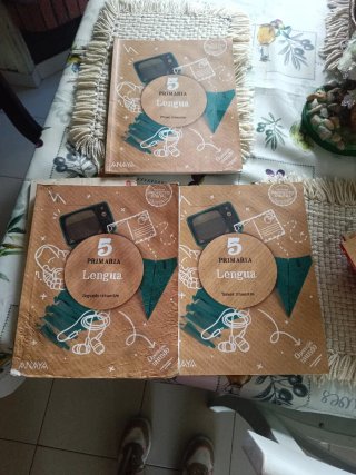 Libro escolar lengua. Quinto de primaria