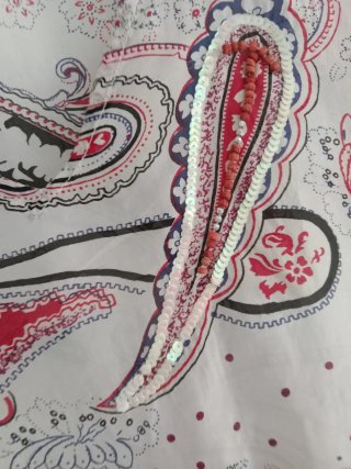 Casaca Blusón Seda India Multicolor TallaM